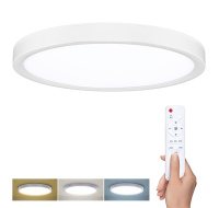 Solight LED osvětlení s dálkovým ovladačem Estela White, 36W, 2700lm, 30cm, změna chromatičnosti, stmívatelné