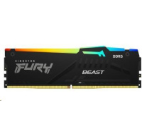 KINGSTON DIMM DDR5 16GB 6000MT/s CL36 FURY Beast RGB Černá EXPO