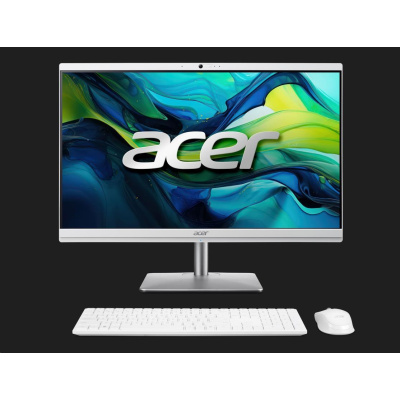 ACER PC AiO Aspire C24-195ES Core Ultra 7-155U,23.8" 1920x1080,16GB,1024GB,Intel Graphics,Win11,White,Silver