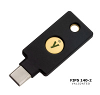 YubiKey 5C NFC FIPS - USB-C, single-factor,2FA,multi-factor,FIDO2,U2F,OTP,OpenPGP,Smartcard