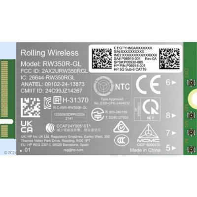 HP 5G Solution WWAN(EB 8 G1i/G1a, EB X G1i, ZB 8 G1i/G1a, ZB Fury G1i, ZB X G1i)