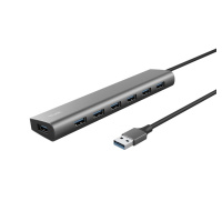 TRUST rozbočovač HALYX, 7portový rozbočovač USB 3.2 Gen1