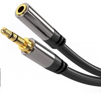 PREMIUMCORD prodlužovací kabel, Jack 3.5mm - Jack 3.5mm M/F 1,5m