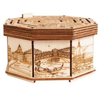 EscapeWelt Dřevěný hlavolam Secret Maze Box