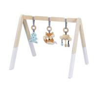 Dřevěná dětská hrazdička s liškou