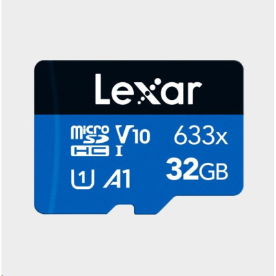Lexar 633X microSDHC/SDXC no adapter (V10) R100 32GB
