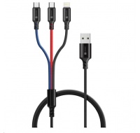 CONNECT IT Wirez 3in1 USB-C & Micro USB & Lightning, 1,2 m