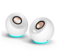 BAZAR - Creative repro Pebble Pro - mobilní reproduktor - bílý - Rozbaleno (Komplet)