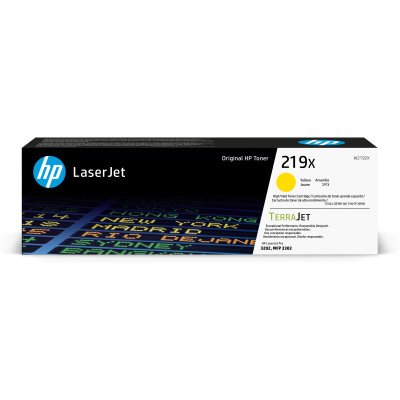 HP 219X High Yield Yellow Original LaserJet Toner Cartridge (2,500 pages)