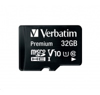 VERBATIM MicroSDHC karta 32GB Premium, U1 + SD adaptér