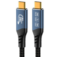 PREMIUMCORD Kabel USB4™ Version2.0 80Gbps 16K@60Hz 240W Thunderbolt 3 a 4 kabel 1m
