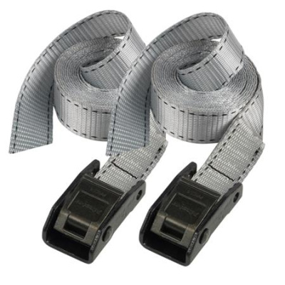 Master Lock Upínací popruhy  - 250 cm (2 ks/blistr) - šedý