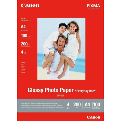 Canon fotopapír GP-501, A4, lesklý, 100 ks, 200g/m