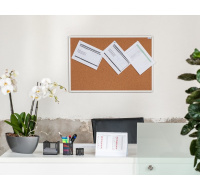 Korková nástěnka AVELI 150x90, hliníkový rám