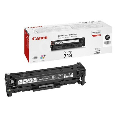 Canon TONER CRG-718BK černý pro i-Sensys LBP7200CDN, LBP7210Cdn, LBP7660CDN, LBP7680CX, MF724Cdw, MF728Cdw (3 400 str.)
