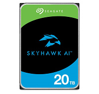 SEAGATE HDD SkyHawk AI Video Hard Drive 20TB, 6Gb/S SATA, 512e, 7200 RPM,cache 512 Mb