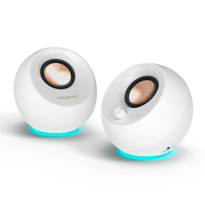 Creative repro Pebble Pro - mobilní reproduktor - bílý