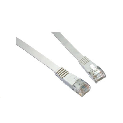 Solarix Patch kabel plochy CAT6 UTP LSOH 7m sedy non-snag-proof