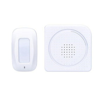 Solight Bezdrátový hlásič pohybu/gong, externí PIR čidlo, napájení bateriemi, bílý