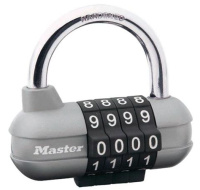 Master Lock Kombinační visací zámek horizontální 1520EURD - - šedý