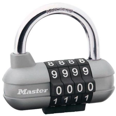Master Lock Kombinační visací zámek horizontální 1520EURD - - šedý