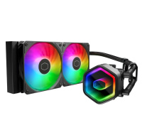 Cooler Master vodní chladič MasterLiquid 240 Core II, 2x120mm, LGA1851, AM5, černá