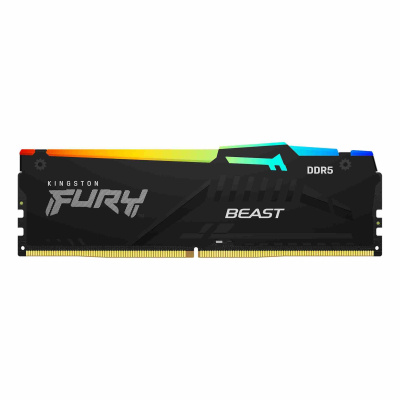 KINGSTON DIMM DDR5 64GB 5600MT/s CL40 FURY Beast Černá RGB